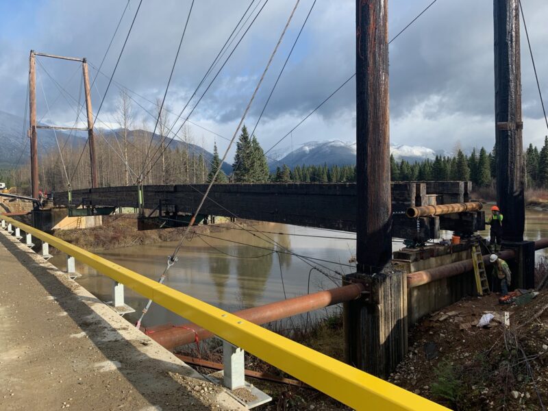 Springston Bridge Remove 48km McGregor FSR Suspension Bridge Removal | Platinum Stone ...